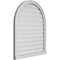 Ekena Millwork Round Top Surface Mount PVC Gable Vent: Functional, w/ 2"W x 2"P Brickmould Sill Frame, 30"W x 36"H GVPRT30X3603SF - alternate 2